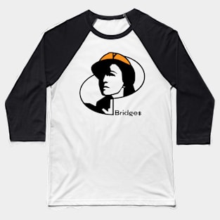 Bridges BRG.X Construction Woman in Logo Cryptocurrency Baseball T-Shirt